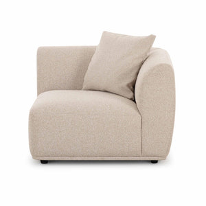 TOV Furniture Sylvie Cream Boucle Corner Chair – Luxurious Modular Accent for Modern Living Spaces & Comfort TOV-L69096