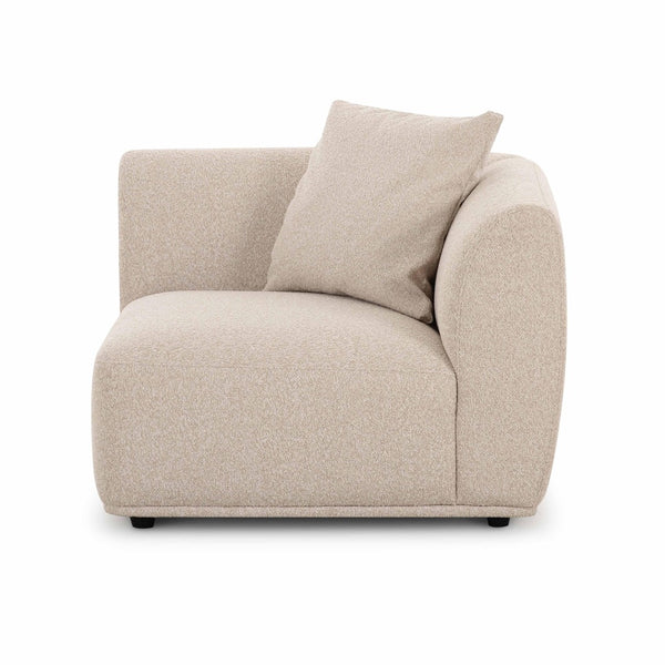TOV Furniture Sylvie Cream Boucle Corner Chair – Luxurious Modular Accent for Modern Living Spaces & Comfort TOV-L69096