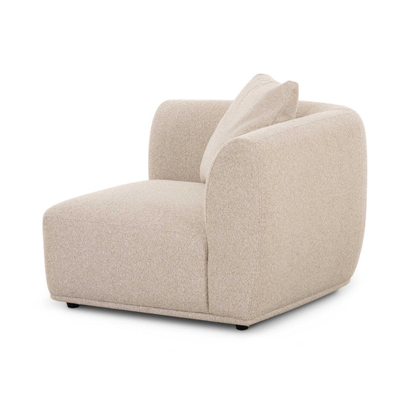 TOV Furniture Sylvie Cream Boucle Corner Chair – Luxurious Modular Accent for Modern Living Spaces & Comfort TOV-L69096