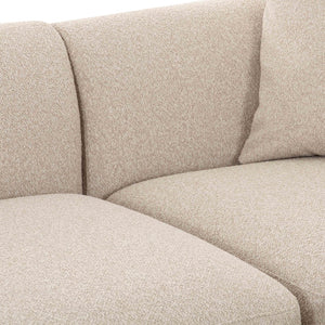 TOV Furniture Sylvie Cream Boucle 3-Piece L-Shaped Sectional Sofa - Stylish, Durable, Modular Seating Solution TOV-L69098-SEC