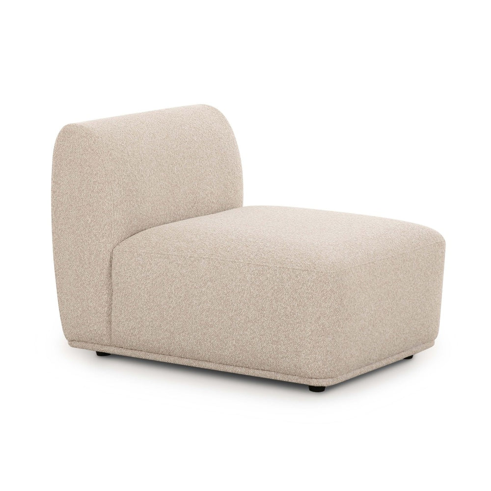 TOV Furniture Sylvie Cream Boucle Armless Chair – Modern Comfort, Handcrafted Quality, Easy-Care Luxury Seating TOV-L69100