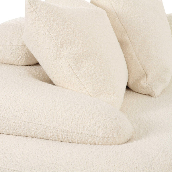 TOV Furniture Lulu Cream Boucle Modular Curved L-Sectional - Stylish 3-Piece Design with Channel-Tufted Comfort TOV-L69117-SEC1