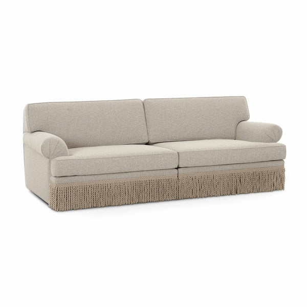 TOV Furniture Yvette 92" Warm Grey Boucle Sofa - Handmade Comfort with Durable Design for Modern Living Spaces TOV-L69138