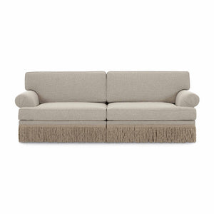 TOV Furniture Yvette 92" Warm Grey Boucle Sofa - Handmade Comfort with Durable Design for Modern Living Spaces TOV-L69138