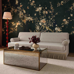 Tov Furniture Yvette Modular Sofa In Warm Grey Boucle With Elegant Tassel Fringe - Timeless Living Room Centerpiece Grey Boucle,Plywood Tov-l69138