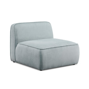 TOV Furniture Travie Retro-Inspired Corduroy Velvet Armless Accent Chair for Stylish, Comfortable Living Spaces Sea Blue TOV-L69180