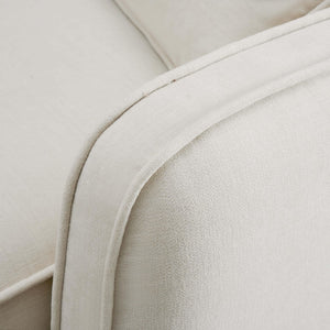 TOV Furniture Travie Sand Eco-Friendly RAF Corner Chair - Plush Comfort, Modular Design & Retro Charm for Your Space TOV-L69201