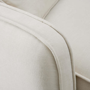 TOV Furniture Travie Sand Upcycled Linen LAF Corner Chair - Eco-Friendly Comfort for Modern & Retro Living Spaces TOV-L69202