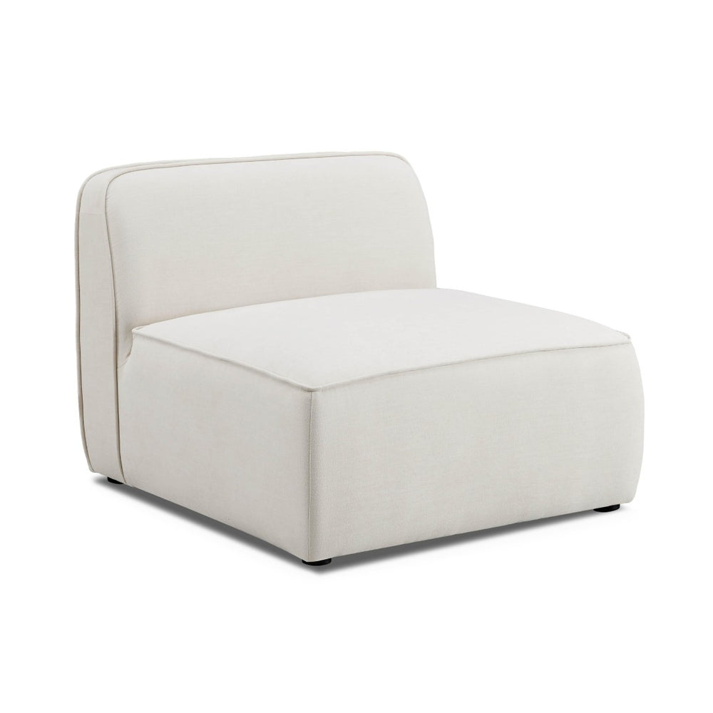 TOV Furniture Travie Sand Upcycled Linen Armless Chair - Eco-Friendly, Stylish Comfort for Modern Living Spaces TOV-L69203