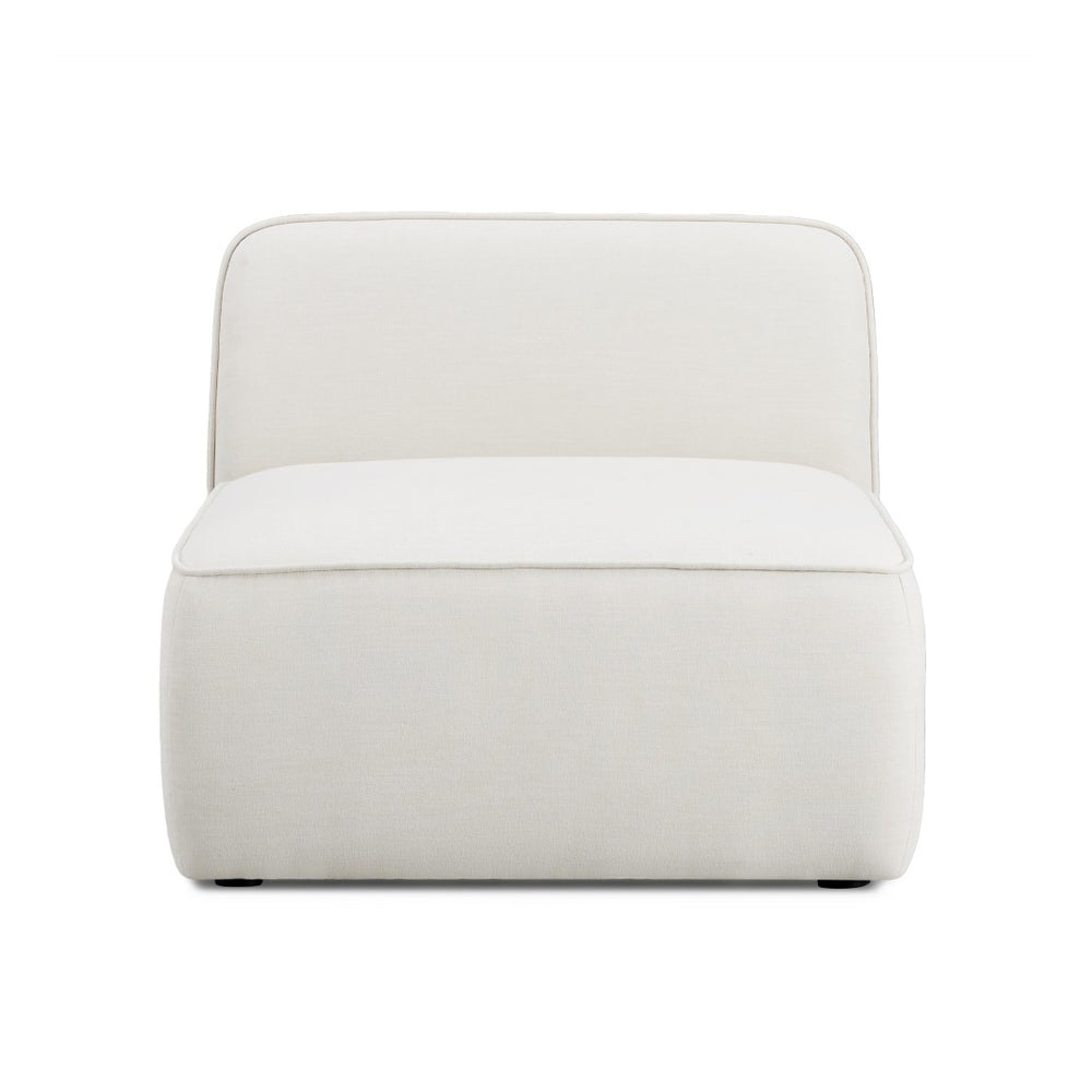 TOV Furniture Travie Sand Upcycled Linen Armless Chair - Eco-Friendly, Stylish Comfort for Modern Living Spaces TOV-L69203