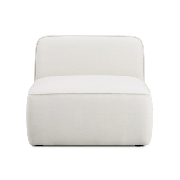 TOV Furniture Travie Sand Upcycled Linen Armless Chair - Eco-Friendly, Stylish Comfort for Modern Living Spaces TOV-L69203