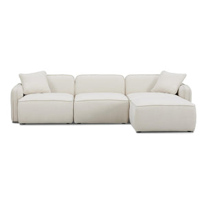 TOV Furniture Travie Modular Sectional: Stylish 4-Piece Upcycled Linen Seating with Retro Charm & Comfort TOV-L69206