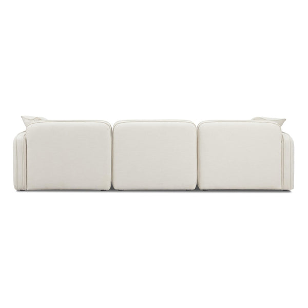 TOV Furniture Travie Modular Sectional: Stylish 4-Piece Upcycled Linen Seating with Retro Charm & Comfort TOV-L69206