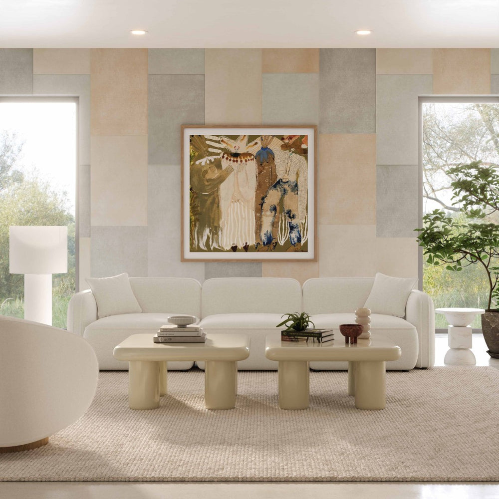 TOV Furniture Travie Sand Modular Sofa - Upcycled Linen, Cozy Comfort, Customizable Designs for Modern Living TOV-L69209