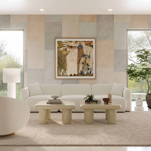 TOV Furniture Travie Sand Modular Sofa - Upcycled Linen, Cozy Comfort, Customizable Designs for Modern Living TOV-L69209