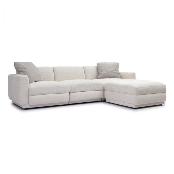 TOV Furniture Perry 4-Piece Cream Chenille Modular Sectional - Cozy Comfort, Versatile Design for Modern Living Spaces TOV-L69219-SEC