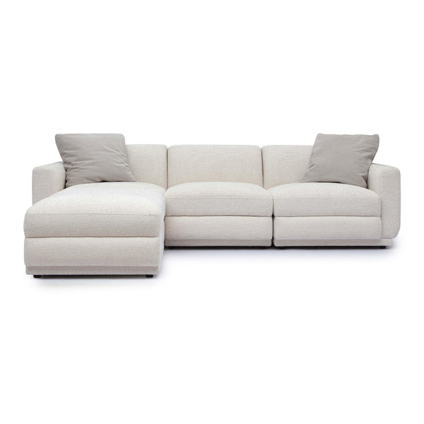 TOV Furniture Perry 4-Piece Cream Chenille Modular Sectional - Cozy Comfort, Versatile Design for Modern Living Spaces TOV-L69219-SEC