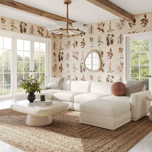 TOV Furniture Perry 6-Piece Cozy Cream Chenille Modular U-Sectional with Smart Wedge Corner for Family Living TOV-L69219-SEC1