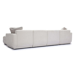 TOV Furniture Perry 6-Piece Cozy Cream Chenille Modular U-Sectional with Smart Wedge Corner for Family Living TOV-L69219-SEC1