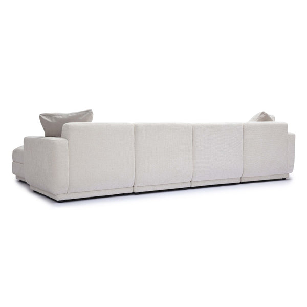 TOV Furniture Perry 6-Piece Cozy Cream Chenille Modular U-Sectional with Smart Wedge Corner for Family Living TOV-L69219-SEC1