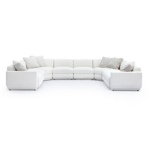 TOV Furniture Perry 8-Piece Cream Chenille Modular U-Sectional Sofa – Plush Comfort & Effortless Flexibility! TOV-L69219-SEC5