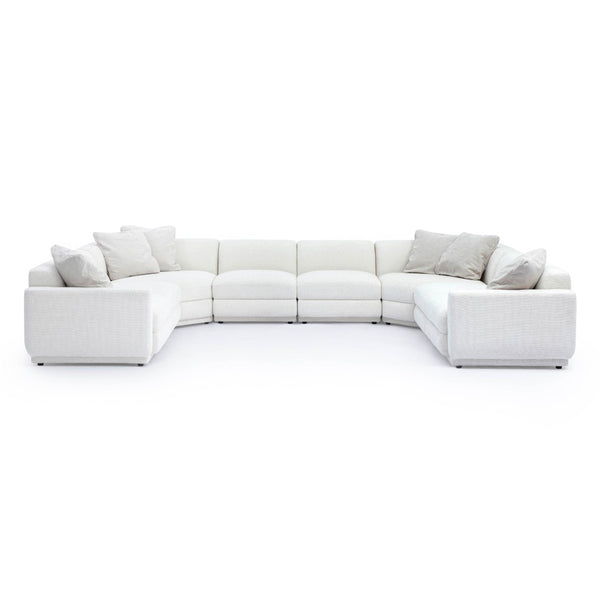 TOV Furniture Perry 8-Piece Cream Chenille Modular U-Sectional Sofa – Plush Comfort & Effortless Flexibility! TOV-L69219-SEC5