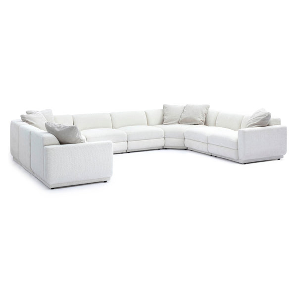TOV Furniture Perry 8-Piece Cream Chenille Modular U-Sectional Sofa – Plush Comfort & Effortless Flexibility! TOV-L69219-SEC5