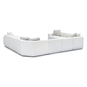 TOV Furniture Perry 8-Piece Cream Chenille Modular U-Sectional Sofa – Plush Comfort & Effortless Flexibility! TOV-L69219-SEC5