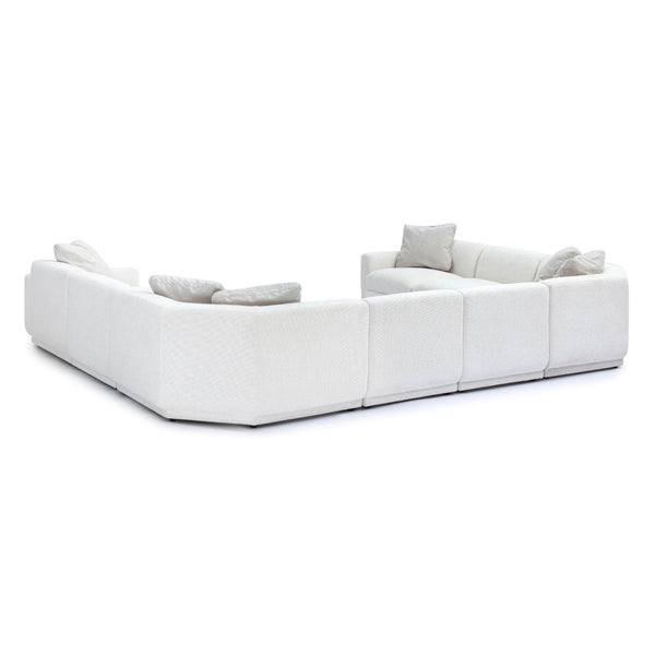 TOV Furniture Perry 8-Piece Cream Chenille Modular U-Sectional Sofa – Plush Comfort & Effortless Flexibility! TOV-L69219-SEC5