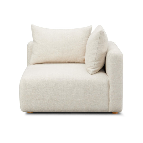 TOV Furniture Hangover Modular Corner Chair - Handcrafted Textured Seating for Stylish and Customizable Living Spaces Cream TOV-L69242-C