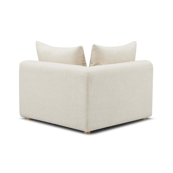 TOV Furniture Hangover Modular Corner Chair - Handcrafted Textured Seating for Stylish and Customizable Living Spaces Cream TOV-L69242-C