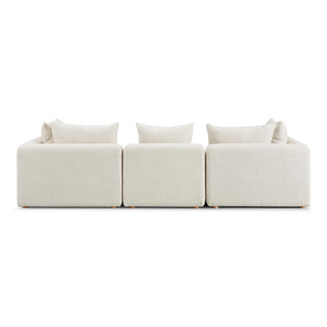 TOV Furniture Hangover Modular Sofa - Stylish Heavy Textured Design for Effortless Lounging and Entertaining Cream TOV-L69242-SO