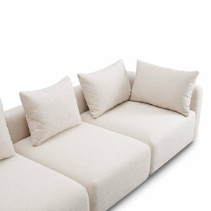 TOV Furniture Hangover Modular Sofa - Stylish Heavy Textured Design for Effortless Lounging and Entertaining Cream TOV-L69242-SO
