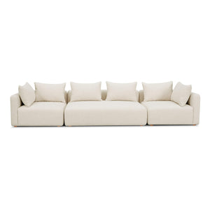 TOV Furniture Hangover Modular Sofa - Versatile Heavy Textured Fabric for Stylish Living & Comfortable Lounging Cream TOV-L69242-SO1