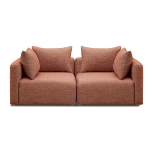 TOV Furniture Hangover 81" Modular Loveseat - Stylish Comfort with Heavy Textured Fabric for Modern Living Spaces Red TOV-L69244-LO