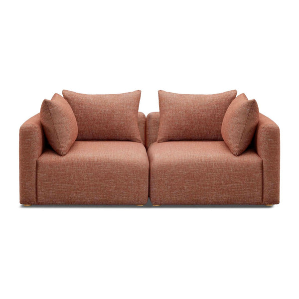 TOV Furniture Hangover 81" Modular Loveseat - Stylish Comfort with Heavy Textured Fabric for Modern Living Spaces Red TOV-L69244-LO