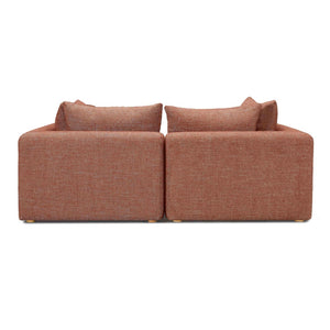 TOV Furniture Hangover 81" Modular Loveseat - Stylish Comfort with Heavy Textured Fabric for Modern Living Spaces Red TOV-L69244-LO