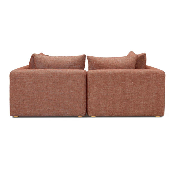 TOV Furniture Hangover 81" Modular Loveseat - Stylish Comfort with Heavy Textured Fabric for Modern Living Spaces Red TOV-L69244-LO