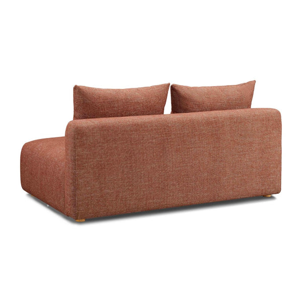 TOV Furniture Hangover 64" Modular Loveseat - Stylish Heavy Textured Fabric for Comfortable, Versatile Living Spaces Red TOV-L69244-LS