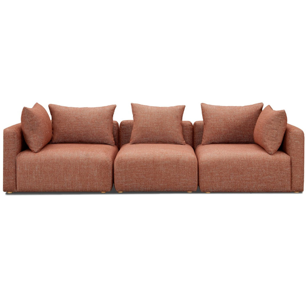 TOV Furniture Hangover Modular Sofa - Stylish Heavy Textured Design for Effortless Lounging and Entertaining Red TOV-L69244-SO