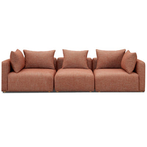 TOV Furniture Hangover Modular Sofa - Stylish Heavy Textured Design for Effortless Lounging and Entertaining Red TOV-L69244-SO