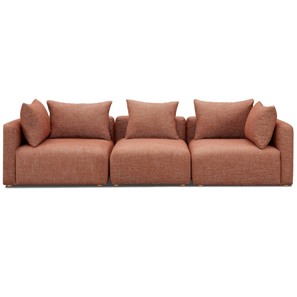 TOV Furniture Hangover Modular Sofa - Stylish Heavy Textured Design for Effortless Lounging and Entertaining Red TOV-L69244-SO