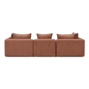 TOV Furniture Hangover Modular Sofa - Stylish Heavy Textured Design for Effortless Lounging and Entertaining Red TOV-L69244-SO