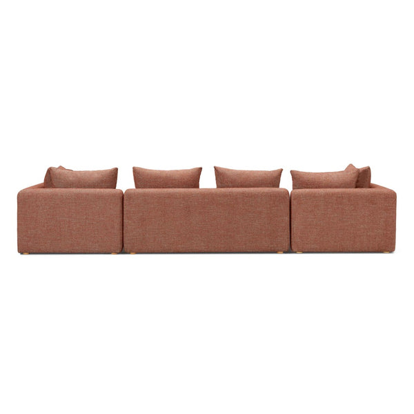 TOV Furniture Hangover Modular Sofa - Versatile Heavy Textured Fabric for Stylish Living & Comfortable Lounging Red TOV-L69244-SO1