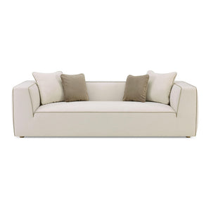 TOV Furniture Tristine 96" Cream Linen Sofa - Elegant European Design, Plush Comfort, and Timeless Style for Living Rooms TOV-L69251