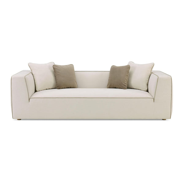 TOV Furniture Tristine 96" Cream Linen Sofa - Elegant European Design, Plush Comfort, and Timeless Style for Living Rooms TOV-L69251