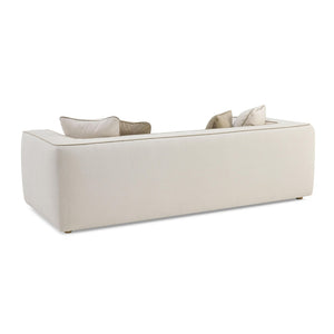 TOV Furniture Tristine 96" Cream Linen Sofa - Elegant European Design, Plush Comfort, and Timeless Style for Living Rooms TOV-L69251