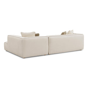 TOV Furniture Tristine Cream Linen L-Shaped Sectional Sofa - Elegant Comfort with Plush Cushions & Tailored Design RAF TOV-L69252-SEC