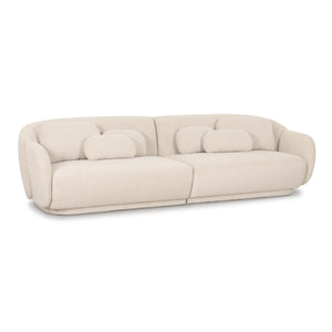 TOV Furniture Misty 115" Cream Boucle Modular Sofa - Luxurious Mid-Century Style, Configurable Comfort & Durability TOV-L69280