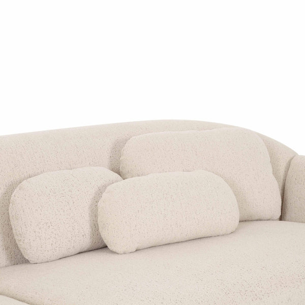 TOV Furniture Misty 115" Cream Boucle Modular Sofa - Luxurious Mid-Century Style, Configurable Comfort & Durability TOV-L69280